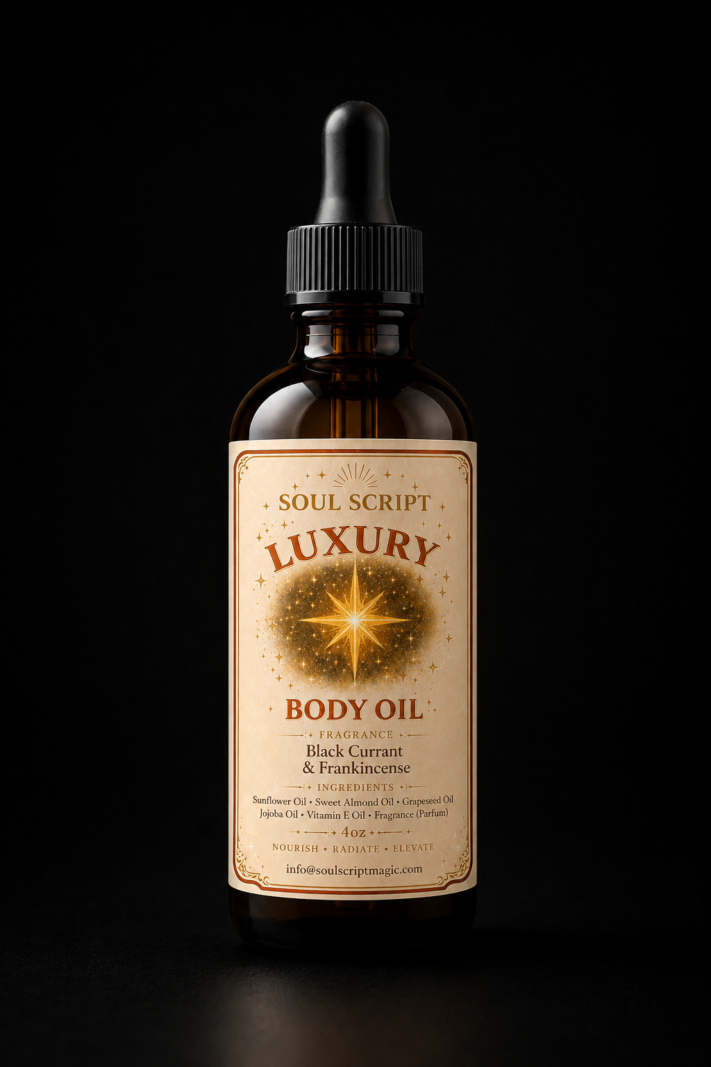 BLACK CURRANT AND FRANKINCENSE  BODY OIL