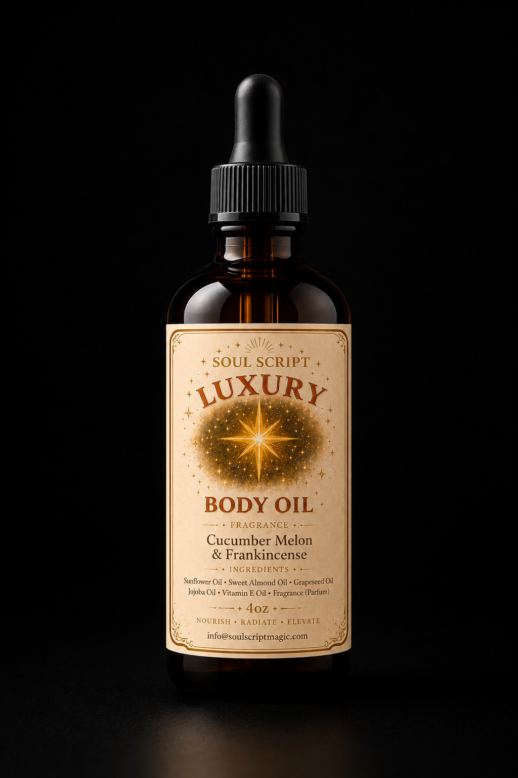 CUCUMBER MELON AND FRANKINCENSE BODY OIL